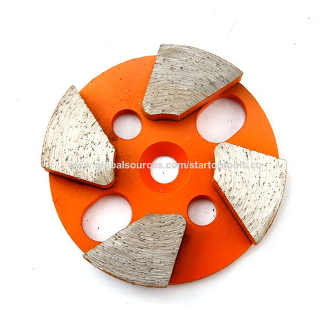 Los tampones para pulir 4 del metal del diamante obstruyen el hormigón de los segmentos que muele las herramientas abrasivas del disco