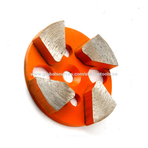 Los tampones para pulir 4 del metal del diamante obstruyen el hormigón de los segmentos que muele las herramientas abrasivas del disco