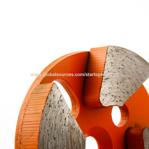 Los tampones para pulir 4 del metal del diamante obstruyen el hormigón de los segmentos que muele las herramientas abrasivas del disco