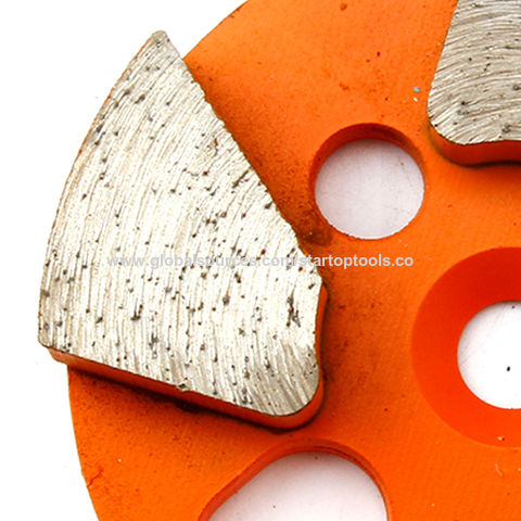Los tampones para pulir 4 del metal del diamante obstruyen el hormigón de los segmentos que muele las herramientas abrasivas del disco