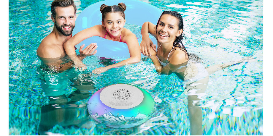 2021 New design outdoor floating swimming pool speaker portable mini ...