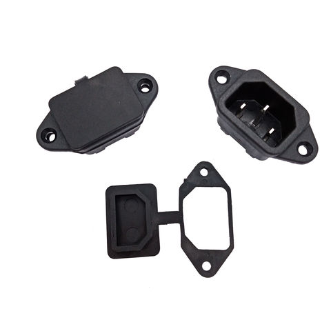 China EN60320 C14 AC outlet rocker on off switch socket connector with ...