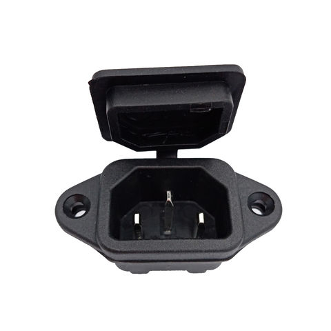 China EN60320 C14 AC outlet rocker on off switch socket connector with ...