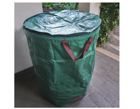 Buy Wholesale China Reusable Yard Portable Heavy Duty Trash Containers Pe  Garden Lawn Pool And Leaf Waste Bag With Ropes & Garden Waste Bags at USD 1