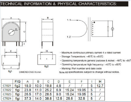 5pcs 5A/5mA micro precision current transformer accuracy class 0.2 