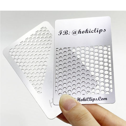 Buy Wholesale China Custom Logo 0.5mm Thickness Stainless Steel Grinder  Business Cards Blank Weed Grinder Card & Grinder Card at USD 0.81