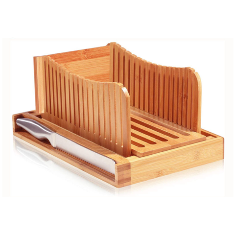 Cutter Box, Bamboo Wood Durability Bread Cutter, Wear Resistance For Woman  Man Cutter Board + Box With Lid,Cutter Board + Box Without Lid 