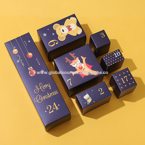 Source Factory Wholesale Christmas Luxury Advent Calendar Packaging Box  Cosmetic Advent Calendar With Drawers Box on m.