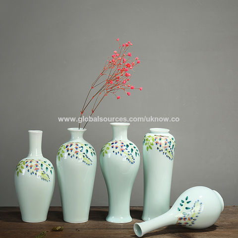 Modern Ceramic Flower Vase Dried Flower Container Pottery Ornament