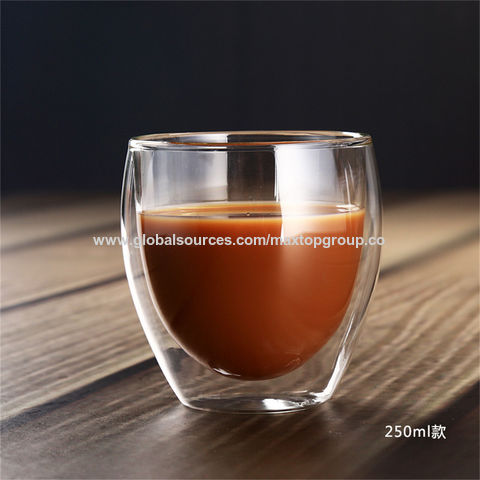 Double Wall Insulated Glasses Thermal Coffee Glass Mug Tea Cup 80