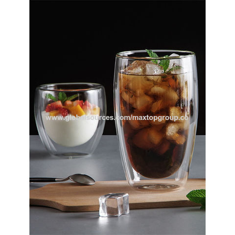 Buy Wholesale China Double-wall Glass Cup 17oz 13.5oz Drinking Glass & Drinking  Glass Set at USD 8.99