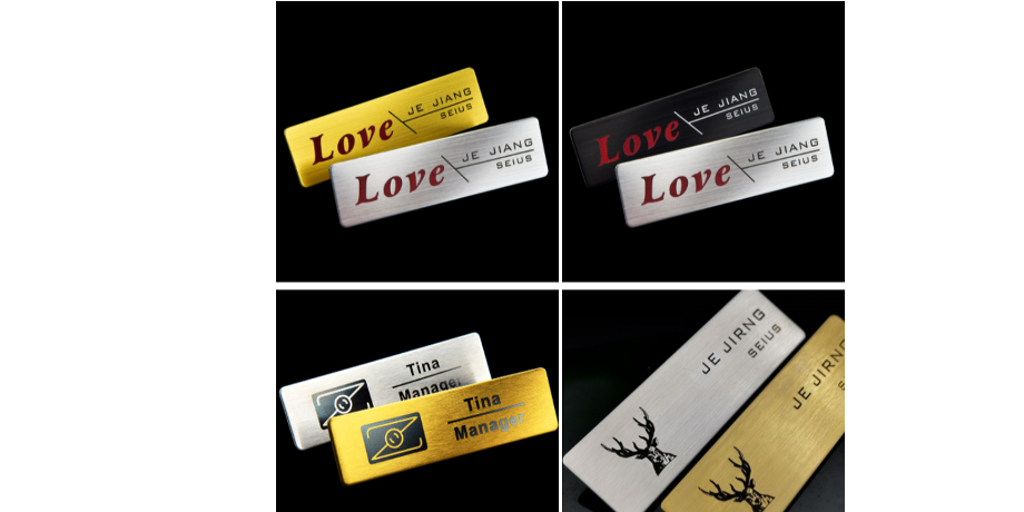 China Custom metal badge zinc alloy metal pin badge,magnet nameplate ...