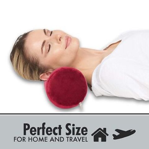  Carex Memory Foam Cervical Neck Pillow, Round - Contoured  Design to Support Neck and Shoulders, Relieve Pain and Pressure, Neck Roll  Pillow for Sleeping, Neck Pillow, Memory Foam Neck Pillow 