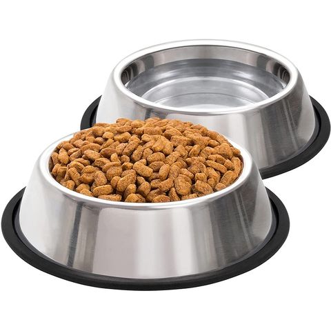 Elevated Dog Bowls for Cats Small Dogs - Mildew Proof Tilted