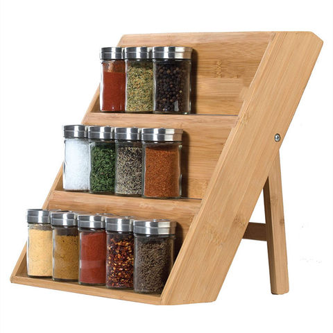 Buy Wholesale China 3/4 Tier Bamboo Corner Shelf Stand Rack Kitchen Bathroom  Storage Organiser Spice Kitchen Rack & Corner Shelf at USD 7.9