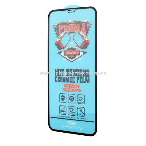 Compre Para Iphone 14 Pro Max 6.7 Pulgadas Anti-espía de Vidrio Templado  Templado Brillante Borde de Impresión de Seda Brillante Cubierta Completa  Protector de Pantalla de Pegamento Completo en China
