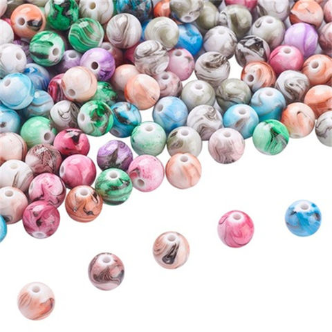 Spacer Beads SP107 | Acrylic Beads | Colorful Beads | | Round Circle Beads