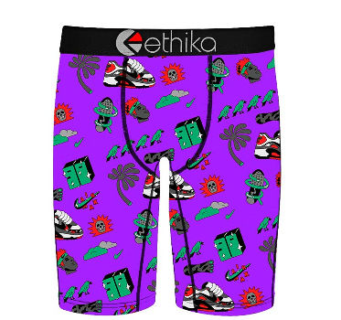 Ethika Sports Shoes Printing Men Underwear Sports Shorts Boxer Pant US SizeS-XXL 