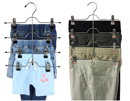 perchas para pantalones Perchas para pantalones, Plástico y metal,  Organizador de pantalones cortos, Magideal perchas para pantalones