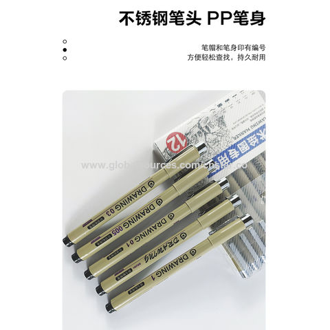 Buy Wholesale China Drawing Pen, Needle Tip & Brush Tip (12