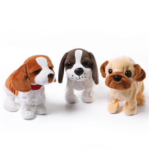 Mimibear Electric Dog Plush Toy Can Walk and Make Sound Beagle