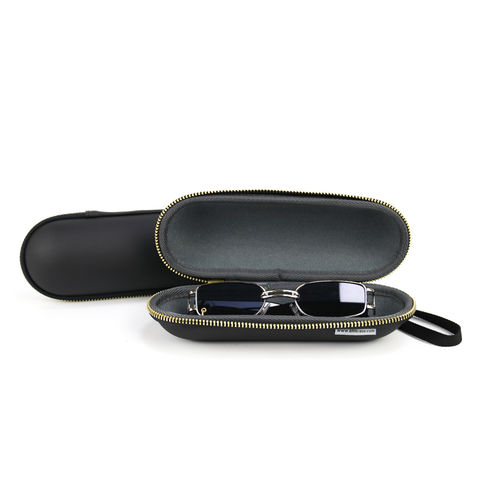 Wholesale Pressure-Resistant Glasses Case Leather Box Sunglasses Case  Eyeglasses Packing Box Accessories Mirror Cloth Eva Glasses Case