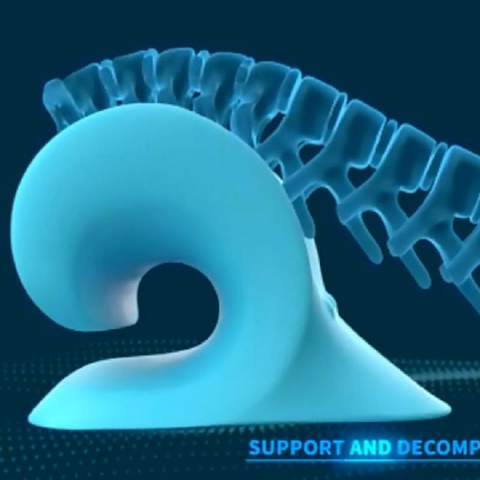 Dispositivo de tracción cervical para el cuello y los hombros, aliviador del dolor de la ATM, almohada de alineación de la columna cervical