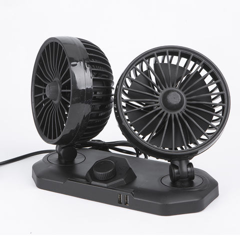 Buy Wholesale China 12v 24v Dc Dual Car Fans Air Cool Ventilador