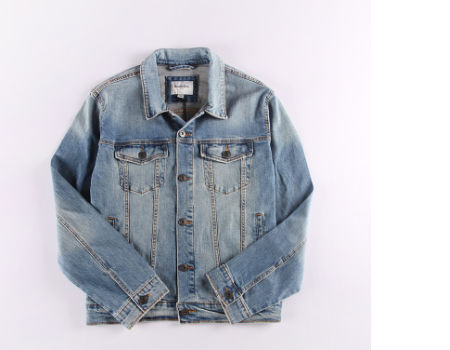 Men's Denim jacket blue denim jacket women short jean denim coat, Stock ...