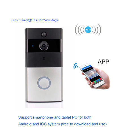 Sonnette WiFi - sonnette vidéo sans fil avec caméra HD et détection de  mouvement pour un usage domestique