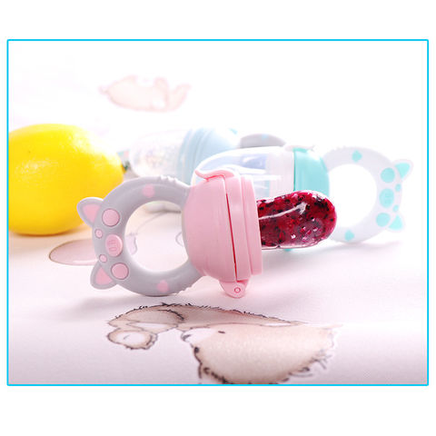 Buy Wholesale China Silicone Baby Teether Fresh Food Feeder Infant Fruit  Teething Toy Pouches For Toddlers Kids & Silicone Baby Teether at USD 0.72