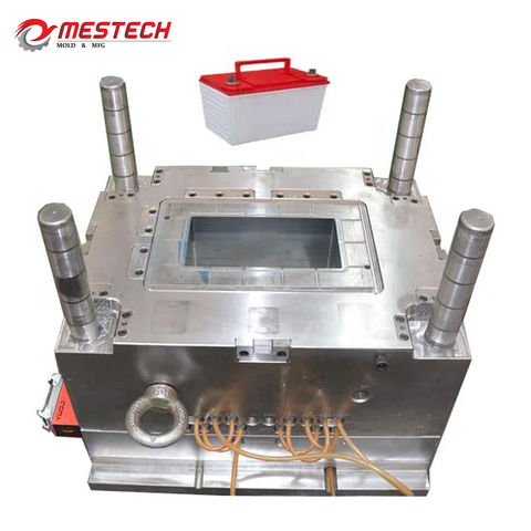 Molde de inyección de plástico para caja de batería de coche, molde para contenedor de batería de automóvil