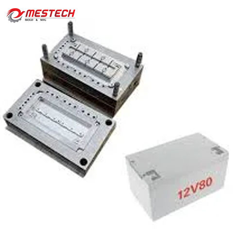 Molde de inyección de plástico para caja de batería de coche, molde para contenedor de batería de automóvil