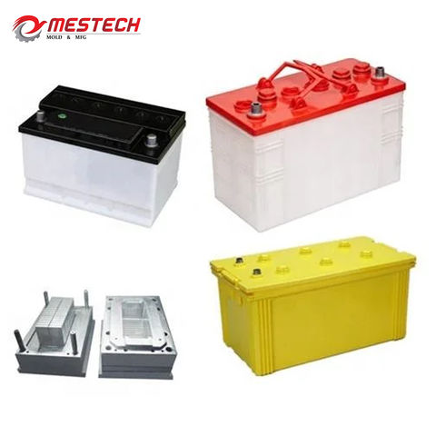 Molde de inyección de plástico para caja de batería de coche, molde para contenedor de batería de automóvil