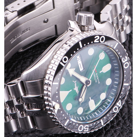 Saphir 20ATM Japan NH36 Automatik SKX007 C3 Vollfarbe Edelstahl Taucheruhr für Herren