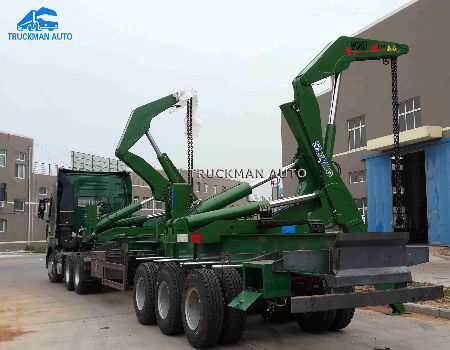 Container Loader Axle China 3 Axles 40 feet container skeletal side loader trailer factory on ...