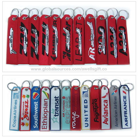 RACES Remove before flight PVC lanyard keychain - Red