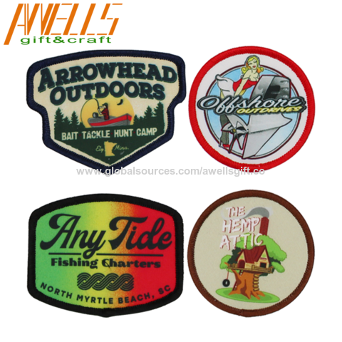 Buy Wholesale China Usa Custom Logo Dye Sublimation Iron On Applique Patch  For Clothes Hats Uniforms Backpacks & Sublimation Patch at USD 0.6