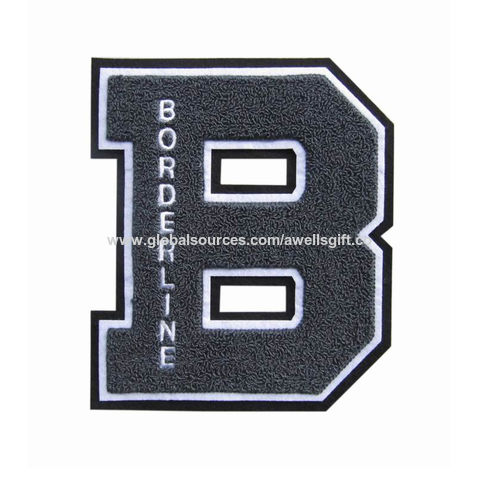Wholesale iron on chenille patches For Custom Made Clothes