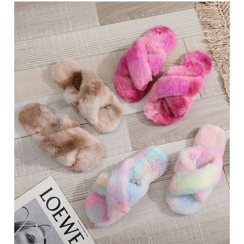 Buy Wholesale China 2022 Autumn And Spring Flat Women Slipper Of Faux Mink  Fur Slippers Ladies With 3 Color Soft Slipper & Eva Slipper at USD 1.89