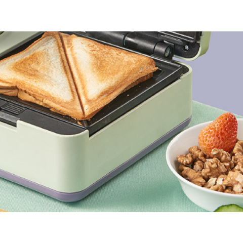 Sandwichera eléctrica de 220V, máquina para hacer gofres, tostadora para  hornear, desayuno, takoyaki, 600W, recubrimiento antiadherente