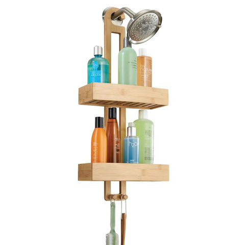 Buy Wholesale China Hanging Shower Caddy Over Shower Head, Waterproof,  Mould Proof, 27 X 11 X 5 Inches & Bamboo Bathroom Storage Rack at USD 4.65
