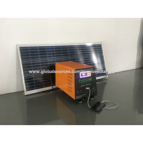 ESAVIOR Chargeur de Batterie 3 Étapes 300W Onduleur de Système d'Énergie Solaire Portable Hors Réseau