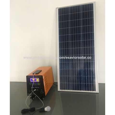 ESAVIOR Chargeur de Batterie 3 Étapes 300W Onduleur de Système d'Énergie Solaire Portable Hors Réseau