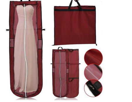 Eco-Friendly Non-Woven Suit Protector Garment Bag with Zipper
