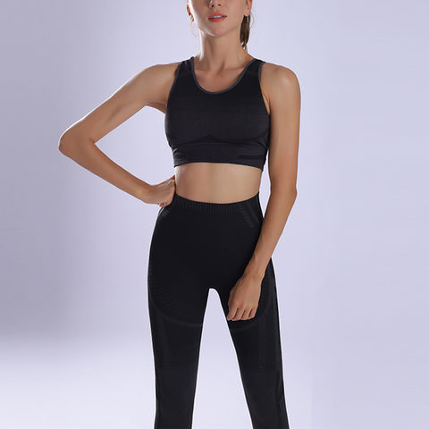 Conjunto de Yoga sin costuras ahuecado para mujer, ropa deportiva