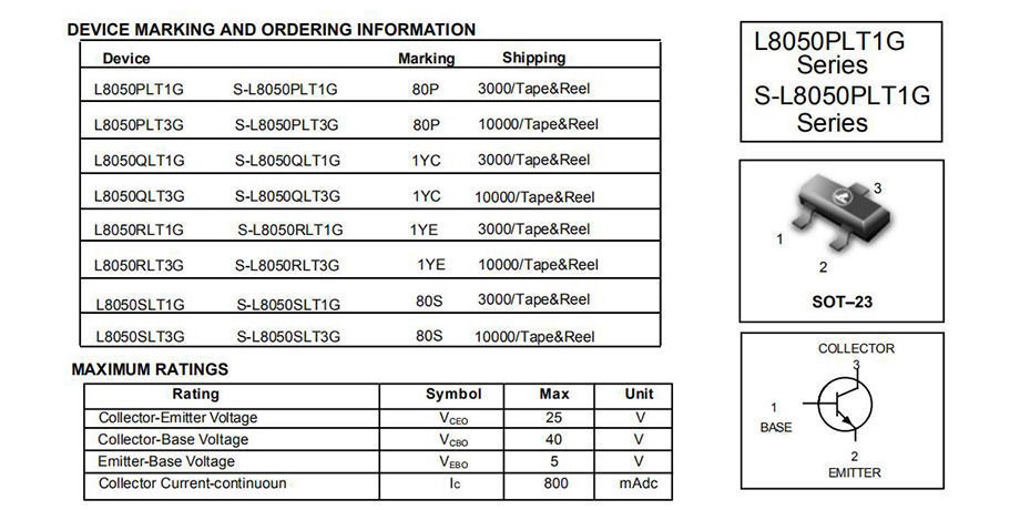 New Original L Qlt G Sot Mosfet Npn Silicon General Purpose