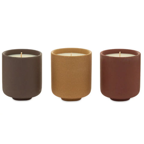 Buy Wholesale China Luxury Home Decorative Custom Wedding Soy Wax Concrete  Ceramic Jar Candle 3-wick Scented Candles & Candle at USD 2