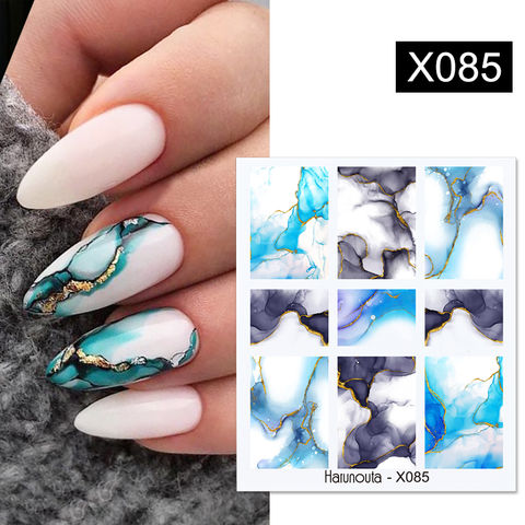 3D Nail Stickers White Flowers Nail Art Decals Paper Sheets Nail Art  Decoration 