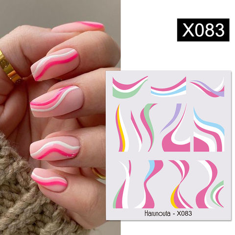  16 Sheet Nail Art Stickers Decals, Luxury Diamond